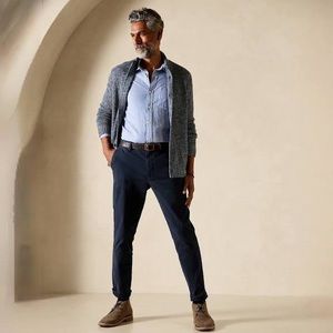 Banana Republic Navy Tapered Fit Chinos Size 34x34